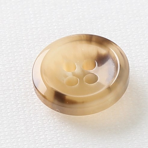 HR빅버튼 코트라 단추 18mm, 다크베이지, 12개입