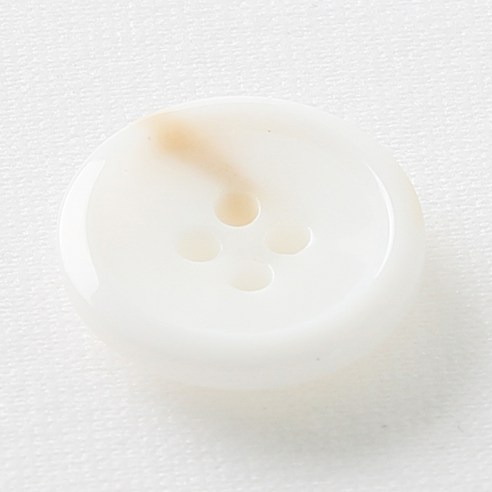 HR빅버튼 코트라 단추 23mm, 화이트, 12개입