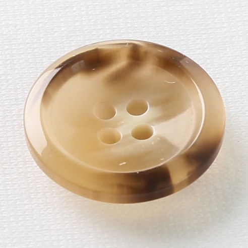 HR빅버튼 코트라 단추 23mm, 다크베이지, 4개입