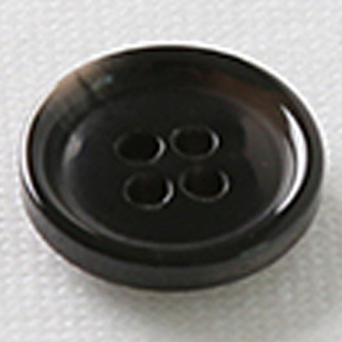 HR빅버튼 마니 단추 15mm, 블랙, 4개입