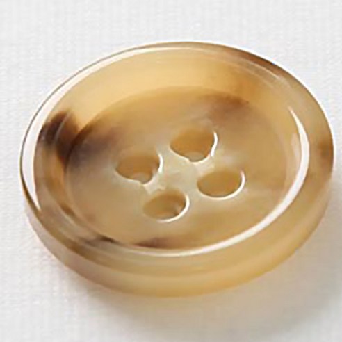 HR빅버튼 무쟈크봉 단추 28mm, 베이지, 12개입