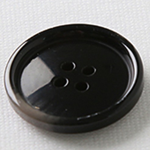 HR빅버튼 마니 단추 25mm, 블랙, 4개입