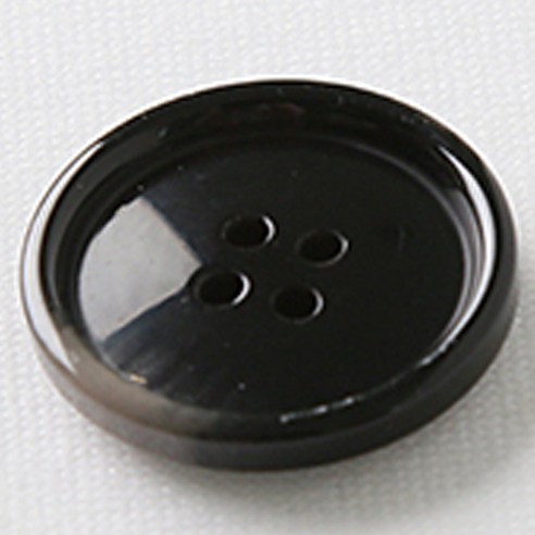 HR빅버튼 마니 단추 25mm, 블랙, 8개