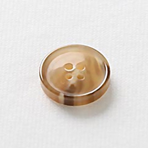 HR빅버튼 루킹 단추 18mm, 다크 베이지, 8개