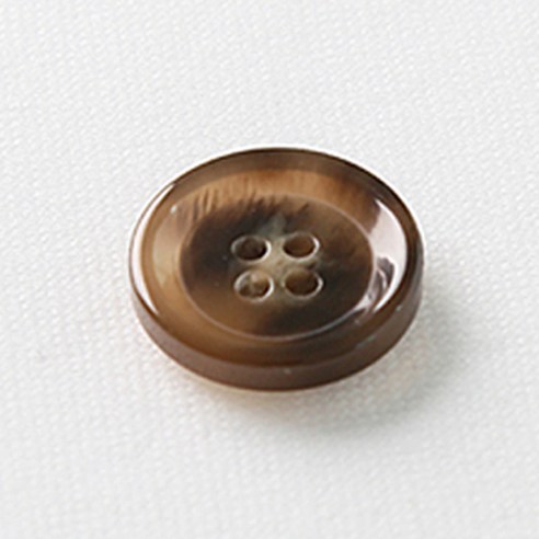 HR빅버튼 모던 단추 15mm, 브라운, 4개입