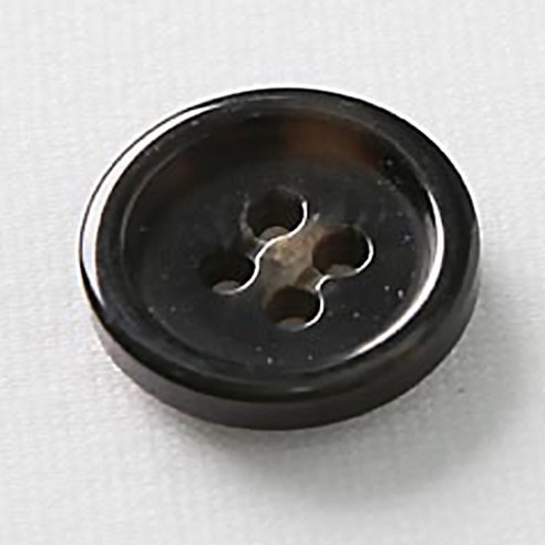 HR빅버튼 무쟈크봉 단추 21mm, 블랙, 4개입