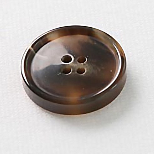 HR빅버튼 루킹 단추 20mm, 브라운, 12개