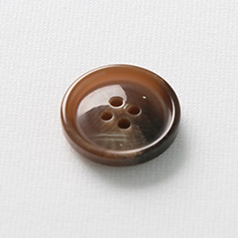 HR빅버튼 아이젠 단추 23mm, 연브라운, 8개입