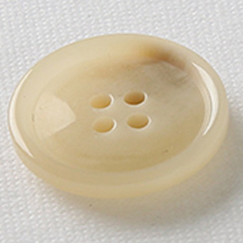 HR빅버튼 마니 단추 23mm, 연베이지, 12개입
