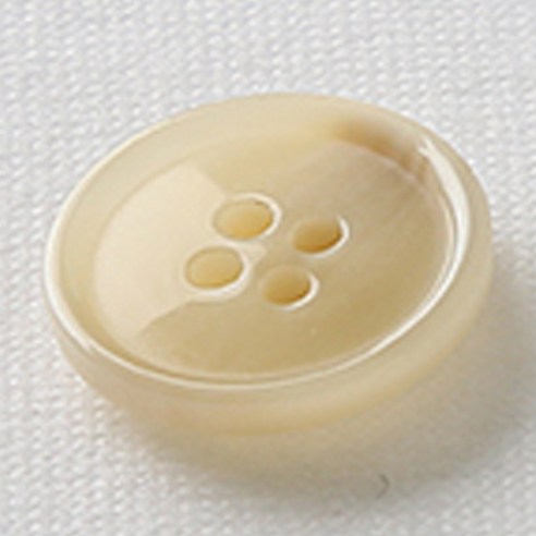 HR빅버튼 마니 단추 18mm, 연베이지, 4개