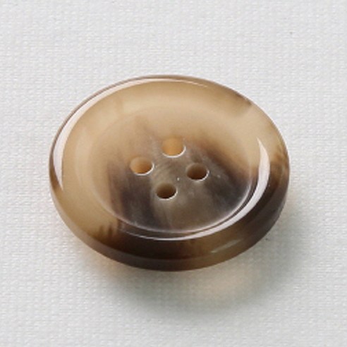 HR빅버튼 플러스 단추 25mm, 다크베이지, 4개입