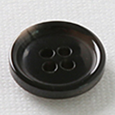 HR빅버튼 마니 단추 15mm, 블랙, 8개
