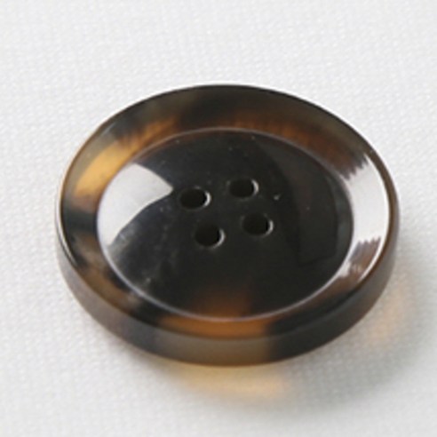 HR빅버튼 호각 단추 28mm, 다크브라운, 12개입