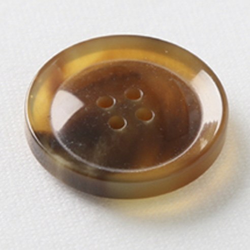 HR빅버튼 호각 단추 28mm, 연브라운, 8개입
