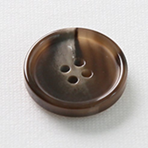HR빅버튼 포멀 단추 21mm, 브라운, 8개입