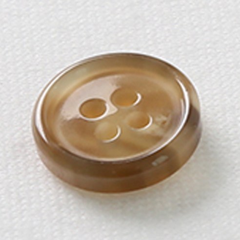 엠버튼 MD 18mm 단추, 다크베이지, 12개