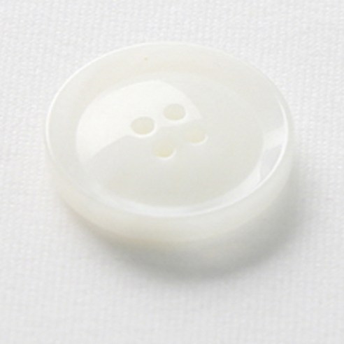 HR빅버튼 호각 단추 28mm, 화이트, 12개입