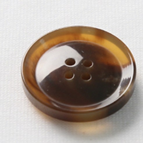HR빅버튼 호각 단추 28mm, 중브라운, 4개입