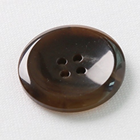 HR빅버튼 천사테 단추 28mm, 라이트브라운, 4개입