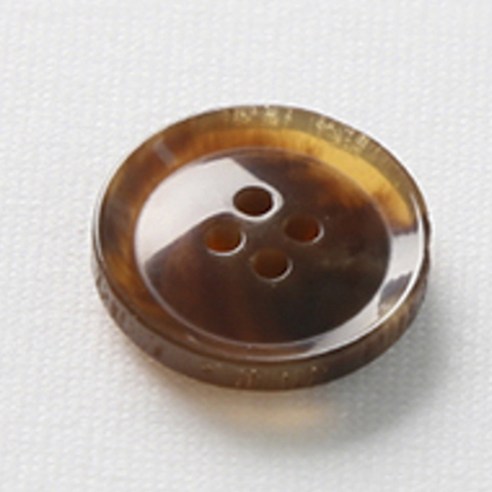 HR빅버튼 호각 단추 21mm, 중브라운, 4개입