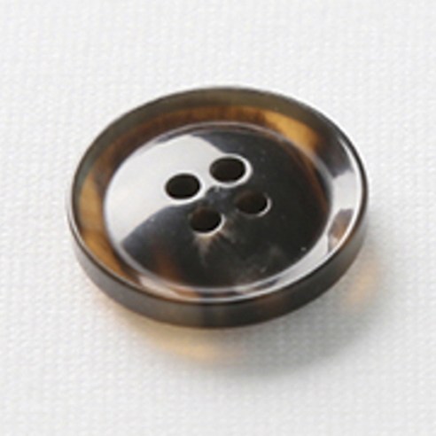 HR빅버튼 호각 단추 23mm, 다크브라운, 8개입