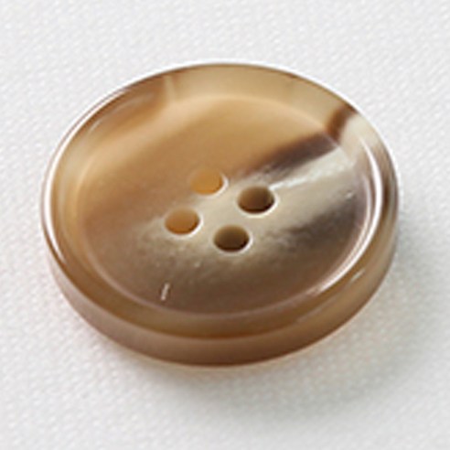 HR빅버튼 포멀 단추 23mm, 베이지, 4개입