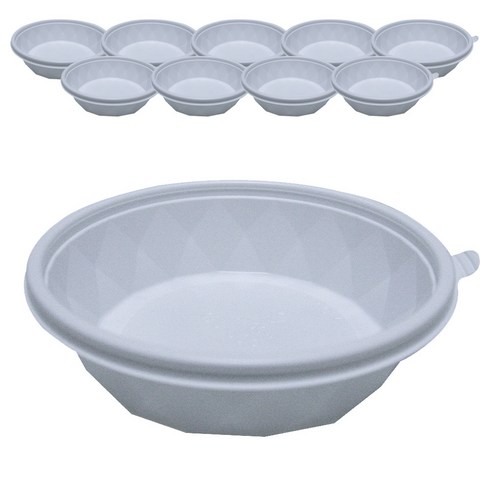 투고팩 GP 탕일회용용기 원형 소 1200ml 일회용용기, 1개입, 10개