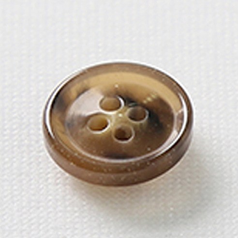 HR빅버튼 잡스 단추 15mm, 브라운, 4개입