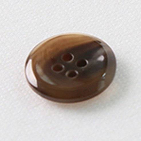 HR빅버튼 천사테 단추 18mm, 라이트브라운, 8개입