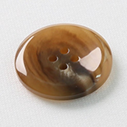 HR빅버튼 천사테 단추 28mm, 다크베이지, 4개입