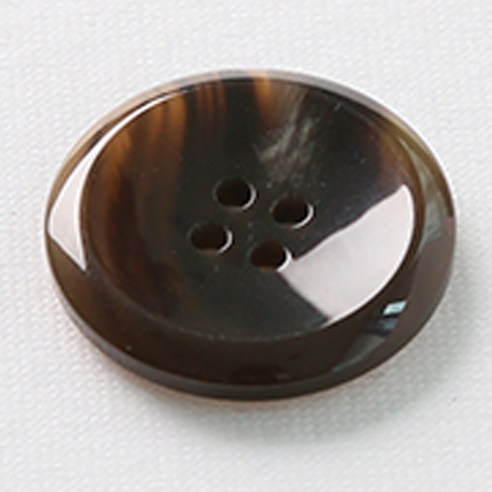 HR빅버튼 천사테 단추 28mm, 중브라운, 12개입