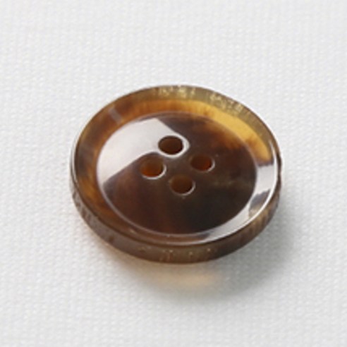 HR빅버튼 호각 단추 21mm, 중브라운, 8개입