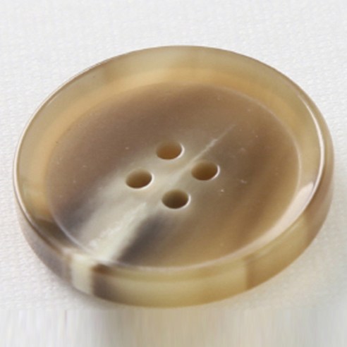 HR빅버튼 플레코 단추 25mm, 진베이지, 12개입