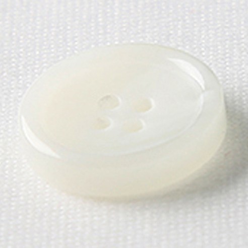 HR빅버튼 썸데이 유광 단추 21mm, 화이트, 8개입
