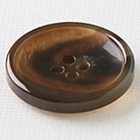 HR빅버튼 카페인 유광 단추 21mm, 브라운, 4개입