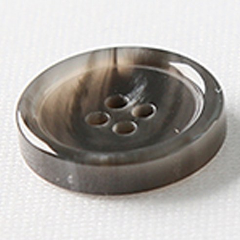 HR빅버튼 썸데이 유광 단추 21mm, 그레이, 12개입