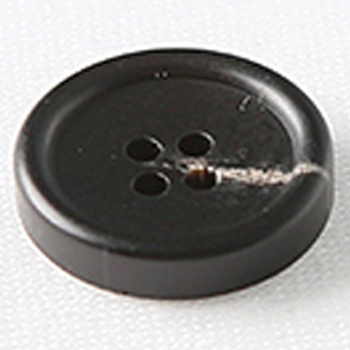 HR빅버튼 썸데이 무광 단추 21mm, 블랙, 4개입