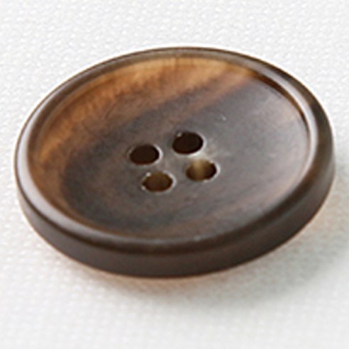 HR빅버튼 카페인 무광 단추 21mm, 브라운, 8개입