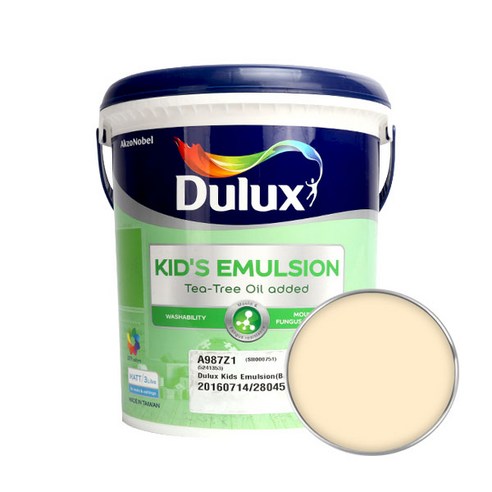 듀럭스 키즈에멀전 페인트 무광 3L, Peach Powder, 1개
