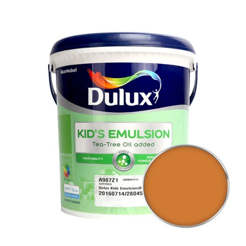 듀럭스 키즈에멀전 페인트 무광 3L, Lilly Pollen, 1개