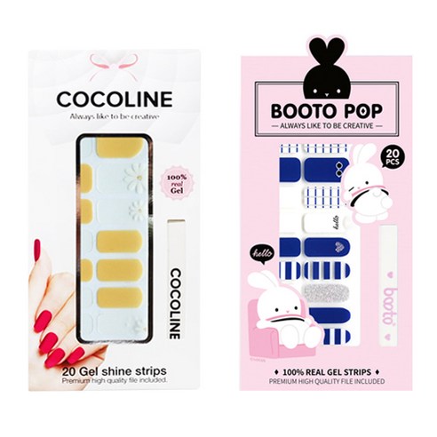 코코라인 붙이는 젤네일 스트립, COCO No 131, BOOTO No 8, 1세트