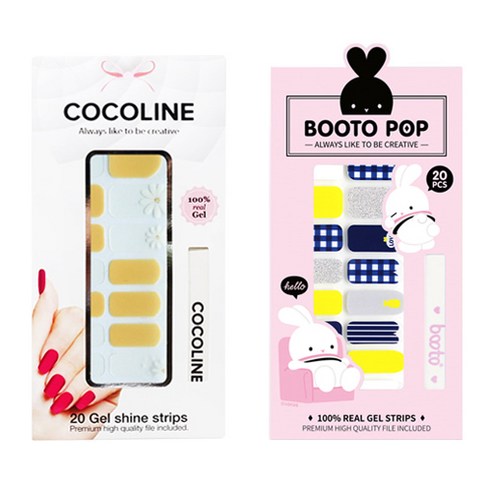 코코라인 붙이는 젤네일 스트립, COCO No 131, BOOTO No 2, 1세트