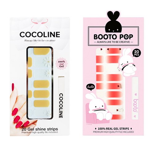 코코라인 붙이는 젤네일 스트립, COCO No 131, BOOTO No 19, 1세트