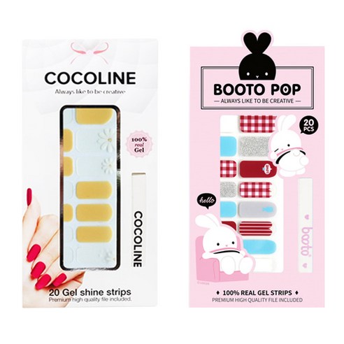 코코라인 붙이는 젤네일 스트립, COCO No 131, BOOTO No 6, 1세트