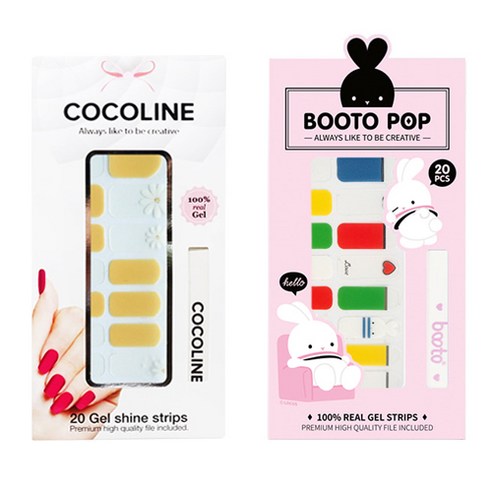 코코라인 붙이는 젤네일 스트립, COCO No 131, BOOTO No 24, 1세트