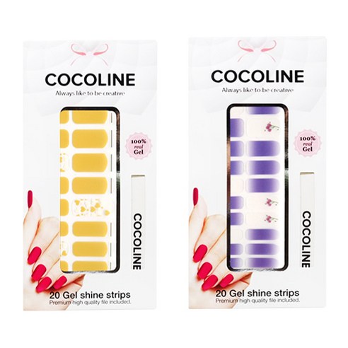 코코라인 붙이는 젤네일 스트립, COCO No 129, COCO No 133, 1세트