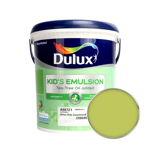 듀럭스 키즈 에멀전 무광 페인트 3L, English Apple