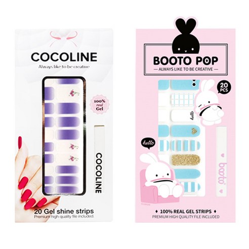 코코라인 붙이는 젤네일 스트립, COCO No 133, BOOTO No 16, 1세트