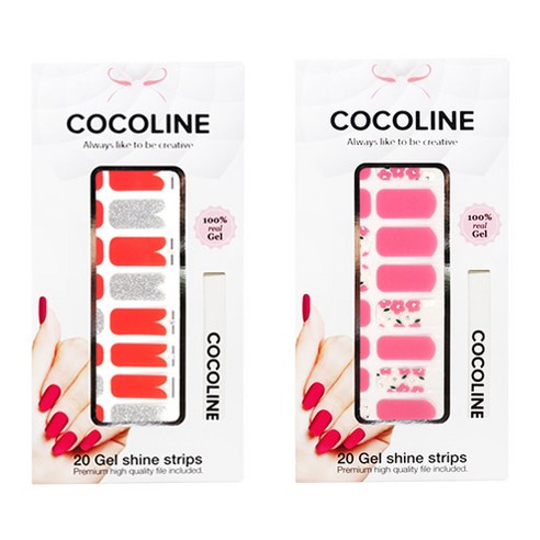 코코라인 붙이는 젤네일 스티커 2p COCO No.134 세트, COCO No.134, COCO No.140, 1세트