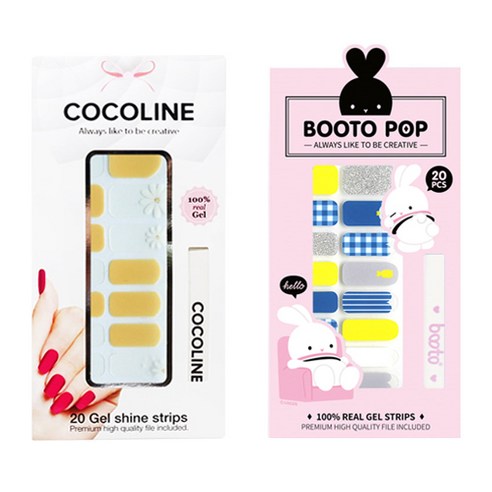 코코라인 붙이는 젤네일 스트립, COCO No 131, BOOTO No 4, 1세트
